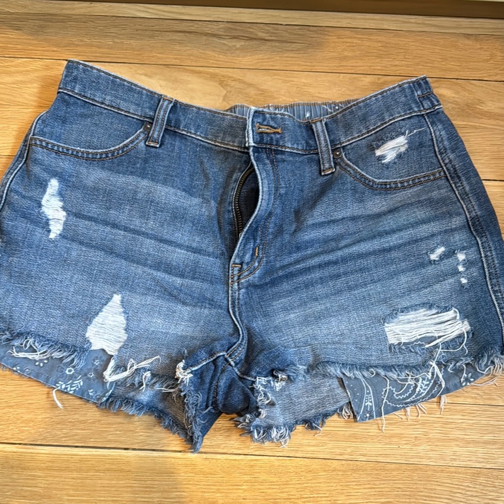Aerie Distressed Blue Denim Women's Shorts